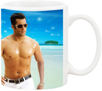 

Ashvah Salman Khan 5 Ceramic Mug(350 ml), Multicolor