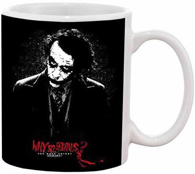 

Ashvah The Joker - Why so Serious Ceramic Mug(350 ml), Multicolor