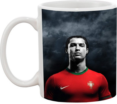 

Ashvah Cristiano Ronaldo 1280 Ceramic Mug(350 ml), Multicolor