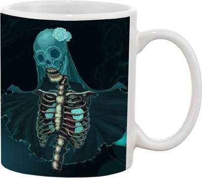 

Ashvah Skeleton 965 Ceramic Mug(350 ml), White