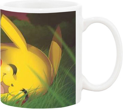 

Ashvah Pikachu Cartoon 1494 Ceramic Mug(350 ml), Multicolor