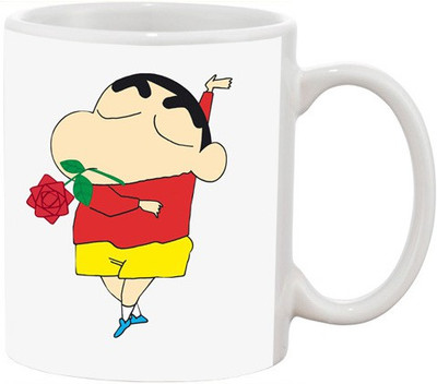 

Ashvah Shin-chan 2 Ceramic Mug(350 ml), Multicolor