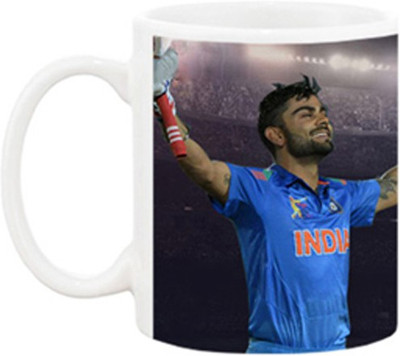 

Ashvah Virat Kohli 1010 Ceramic Mug(350 ml), White