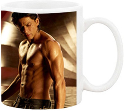 

Ashvah Shahrukh Khan 8 Ceramic Mug(350 ml), Multicolor