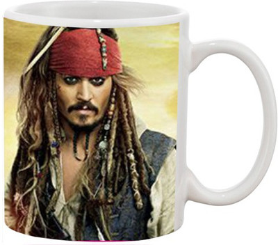

Ashvah Johnny Depp Ceramic Mug(350 ml), Multicolor