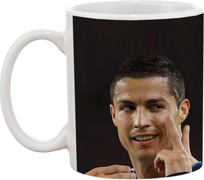 

Ashvah Cristiano Ronaldo 1277 Ceramic Mug(350 ml), Multicolor