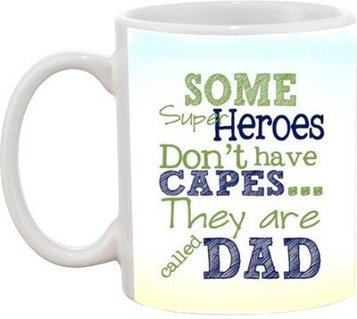 

Ashvah Happy Father's Day 6 Ceramic Mug(350 ml), Multicolor