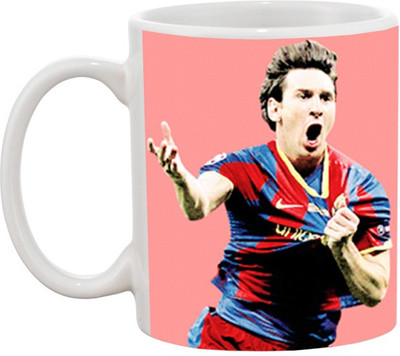

Ashvah Lionel Messi 1289 Ceramic Mug(350 ml), Multicolor