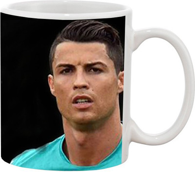 

Ashvah Cristiano Ronaldo 1285 Ceramic Mug(350 ml), Multicolor