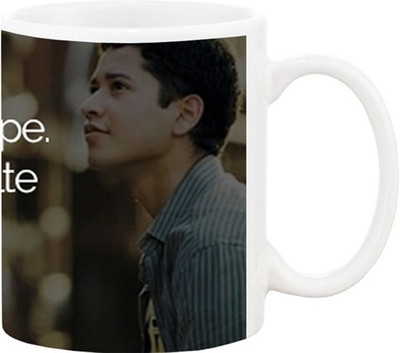 Ashvah Printed Design 1192 Ceramic Mug(350 ml), Multicolor