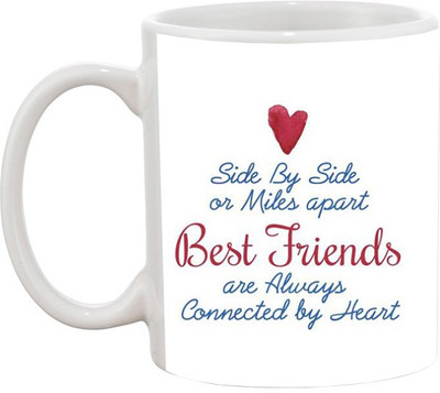 

Ashvah Friend's Forever 1321 Ceramic Mug(350 ml), Multicolor