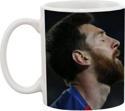 

Ashvah Lionel Messi 1292 Ceramic Mug(350 ml), Multicolor