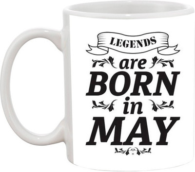 ARTBUG Legends are Born in May -1920 Ceramic Coffee Mug(350 ml)