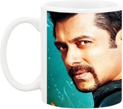 

Ashvah Salman Khan Kick Ceramic Mug(350 ml), Multicolor