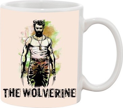 

Ashvah The Wolverine 973 Ceramic Mug(350 ml), White