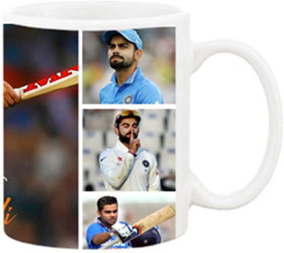 

Ashvah Virat Kohli 1008 Ceramic Mug(350 ml), White