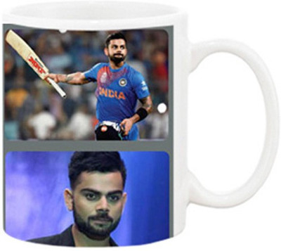 

Ashvah Virat Kohli 1011 Ceramic Mug(350 ml), White