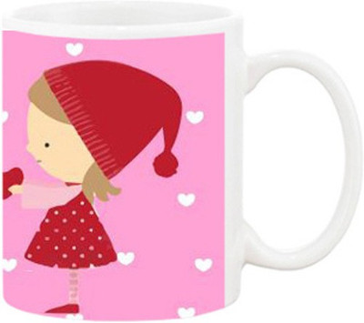 

Ashvah Friendship 1127 Ceramic Mug(350 ml), Multicolor