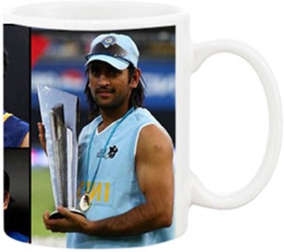 Ashvah Ms Dhoni 992 Ceramic Coffee Mug(350 ml)