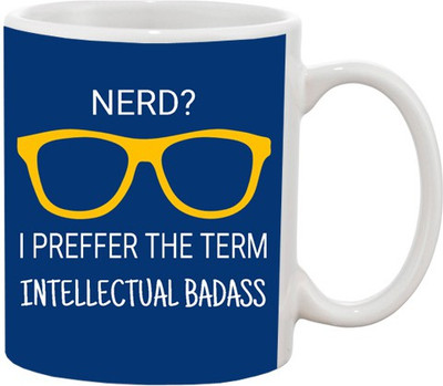 ARTBUG Itellectual Badass 1215 Ceramic Coffee Mug(350 ml)