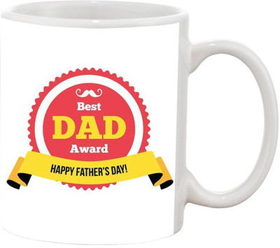 

Ashvah Happy Father's Day 9 Ceramic Mug(350 ml), Multicolor