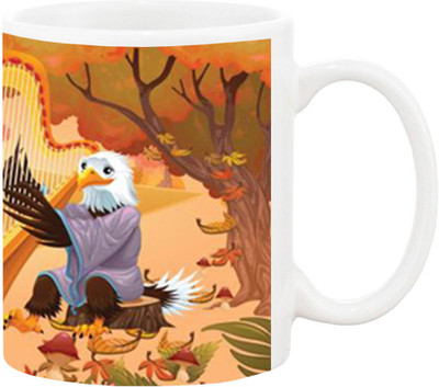 

Ashvah Cartoon 1541 Ceramic Mug(350 ml), Multicolor