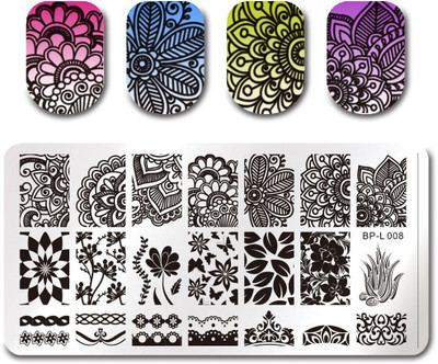 

Born Pretty BP-L008 Stainless Steel Nail Stamping Image Plate.(Multi)