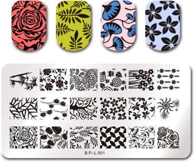 

Born Pretty BP-L001 Stainless Steel Nail Stamping Image Plate.(Clear)