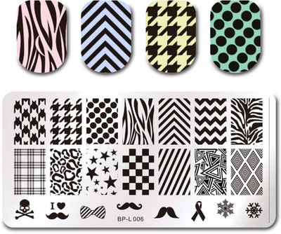 

Born Pretty BP-L006 Stainless Steel Nail Stamping Image Plate.(Multi)