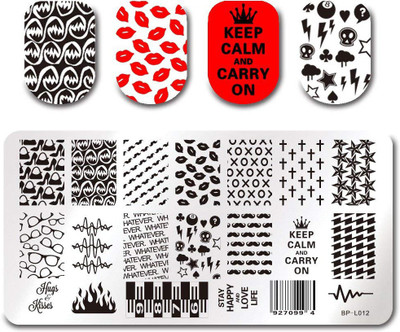 

Born Pretty BP-L012 Stainless Steel Nail Stamping Image Plate.(Multi)