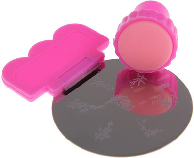 

PAGALYetrade Nail Art Stamping Kit Pre-Designed Template Plate (Pink)(pink)