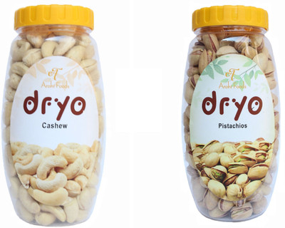 

dryo Dry Fruit Combo Pistachio 200g & Cashew 220g Pistachios, Cashews(420 g, Plastic Bottle)