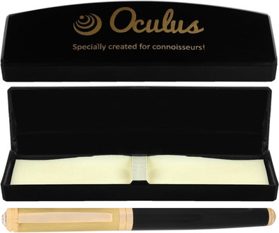

Oculus Smooth 1719 Glossy Look, Special Edition Elegant Metallic Golden & Black Combination Roller Ball Pen