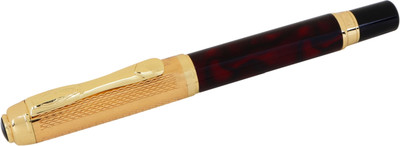 

Oculus Granite Marble-MAR-JIN-R-2306 Special Edition Elegant Metallic body in Maroon Marble look Fountain Pen