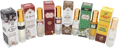 

Jain's Set of 6 Perfume : Musk, Rose, Sandal, Al Hind, Jasmine and Al Habib -- 25 ML each Eau de Parfum - 145 ml(For Men & Women)