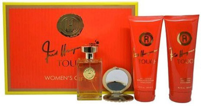 

Fred Hayman 4 Pc Gift Set 3.4Oz Edt Spray, 6.7Oz Body Lotion, 6.7Oz Shower Gel, Mirror Eau de Toilette - 100 ml(For Women)