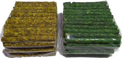 

SAWAY Twisted &Healthy Chew Sticks Chicken & Mint Flavor With Calcium Treat (1+1)kg Chicken, Mint Dog Chew(2 kg, Pack of 2)