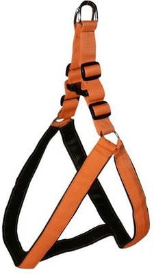 

PET HUB Dog Standard Harness(, ORANGE 0 .75 INCH NYLON MATERIAL WITH PADDED BODY HARNESS FOR  PET, Orange 0 .75 inch nylon material with padded body harness for small pet