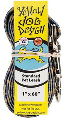 Yellow Dog Dog Collar & Leash(, Multicolor