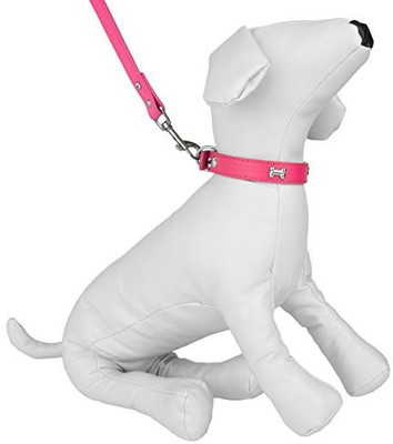 

CUE CUE Pet Dog Collar & Leash(, Pink