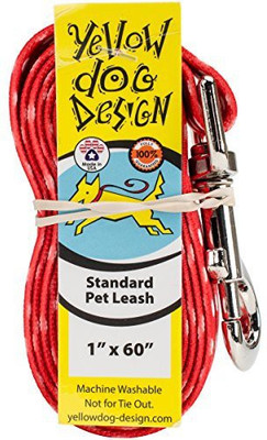 

Yellow Dog Design Dog Collar & Leash(, Red