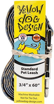 

Yellow Dog Dog Collar & Leash(, Multicolor