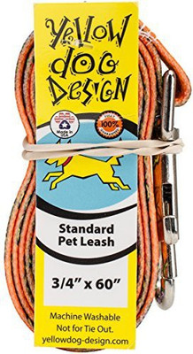 

Yellow Dog Dog Collar & Leash(, Multicolor