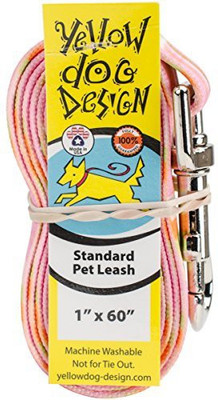 

Yellow Dog Dog Collar & Leash(, Pink