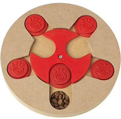 

PetRageous Thinkrageous Interactive Advanced Level Puzzle Piece Pet Toy, 9.84", Red Plastic Fetch Toy For Dog