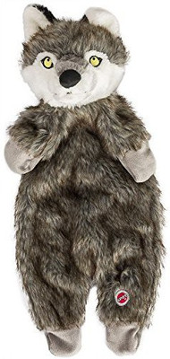 

Ethical Pets 54329 Furzz Wolf Pet Squeak Toys Cotton Fetch Toy For Dog