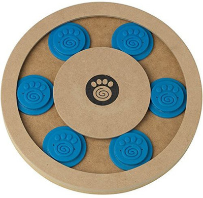 

PetRageous Thinkrageous Interactive Intermediate Level Puzzle Piece Pet Toy, 9.84", Blue Cotton Fetch Toy For Dog
