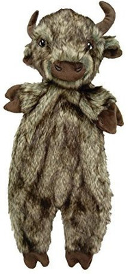 Ethical Pets 54325 Furzz Buffalo Pet Squeak Toys Cotton Fetch Toy For Dog