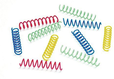 

Ethical Pet Thin Colorful Springs Cat Toy, 10-Pack Cotton Fetch Toy For Cat
