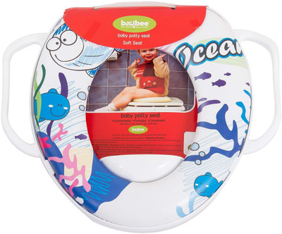 

Baybee Portable Potty Training Seat | Toddler Toilet Training Soft Potty Seat Ring | Fits Round and Oval Toilets for Boys and Girls Potty Seat(Blue)